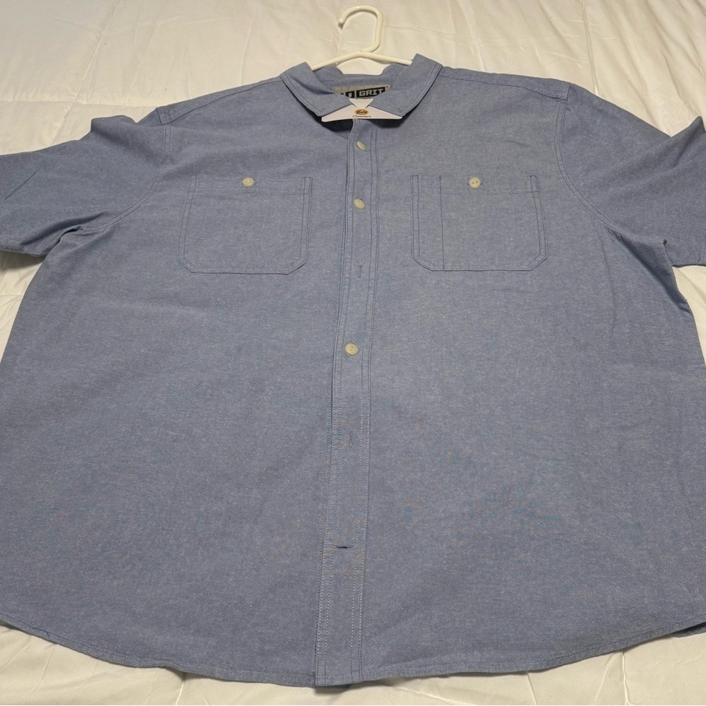 Duluth Trading Co Blue Casual Button Down Shirt - Picture 3 of 5